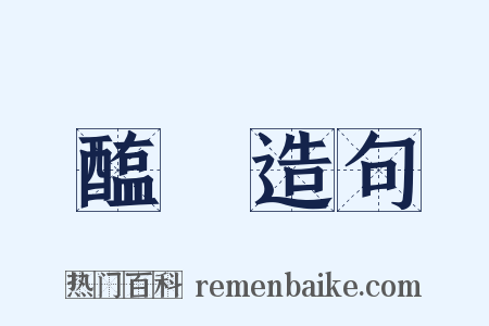 醢醓造句是什么意思的图片